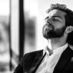 a man indulging in peace