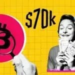 bitcoin is just 9 away from its all time high $73,798