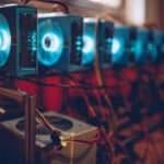 mining rig for cryptocurrency no people